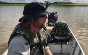 Dorian Houser exploring Amazon waters